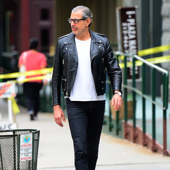 Jeff Goldblum in a Leather Jacket