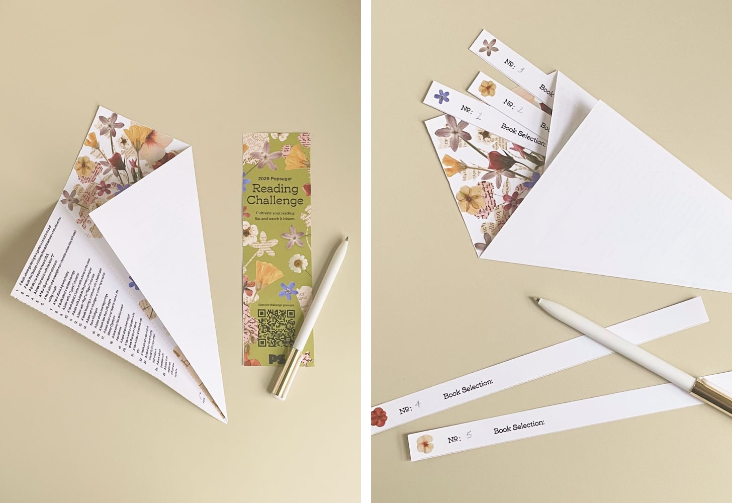 Reading Challenge 2026 Folded Printables
