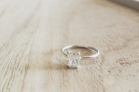 Etsy Emerald Ring