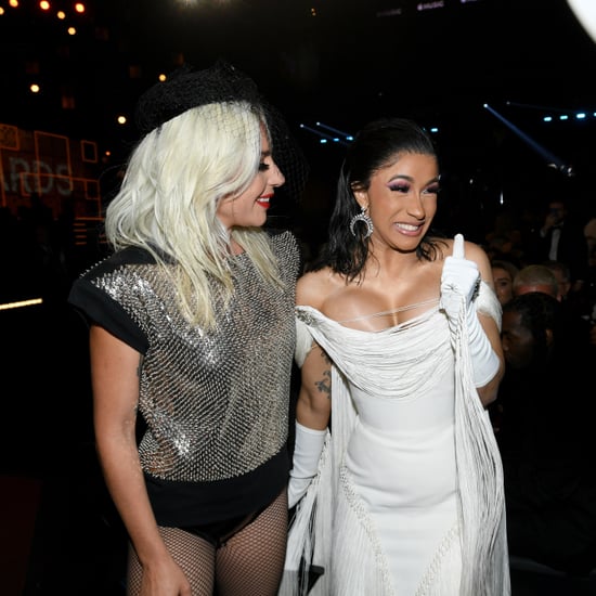 Cardi B and Lady Gaga at the 2019 Grammys