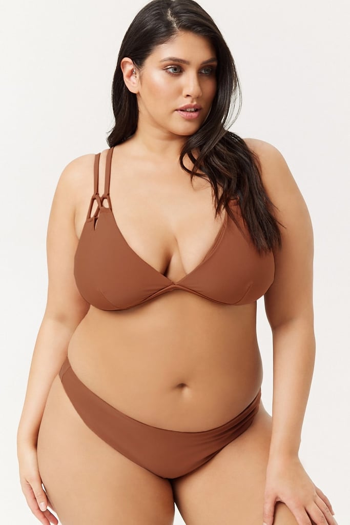 Forever 21 Strappy Bikini Top and High-Cut Bikini Bottoms