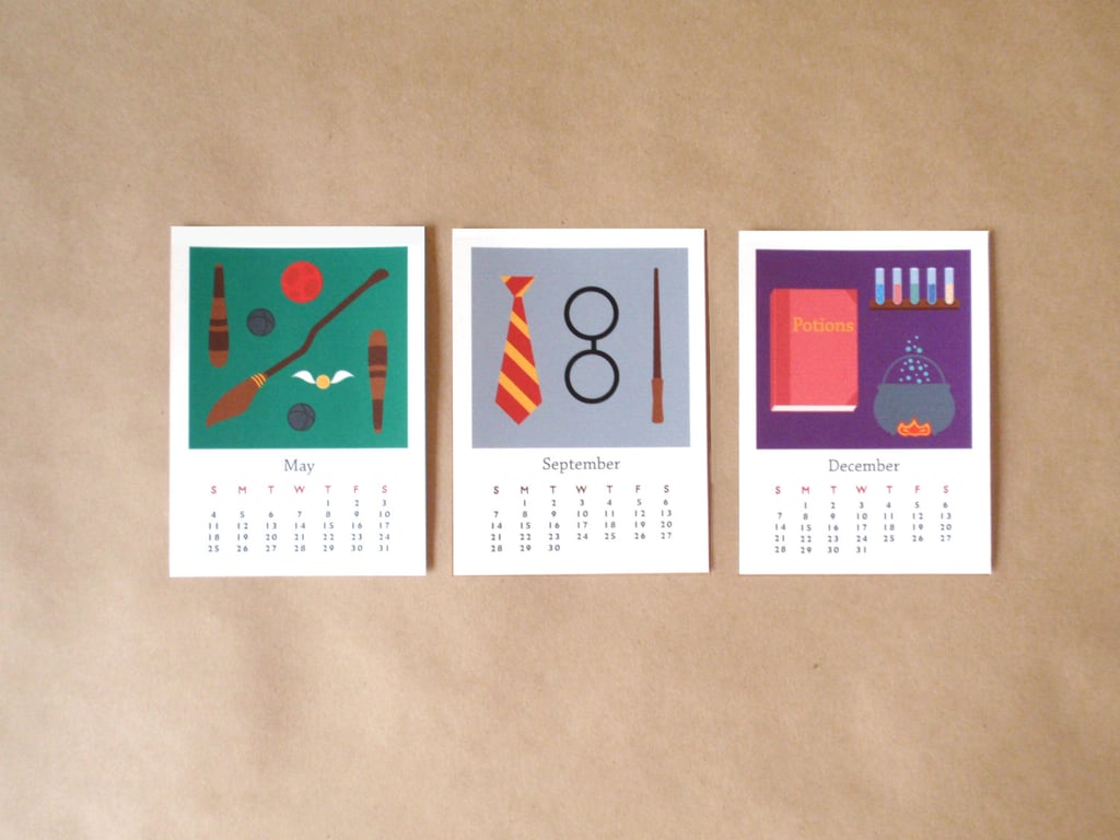 Harry Potter Inspired 2015 Desk Calendar ($16) Geeky 2015 Calendars
