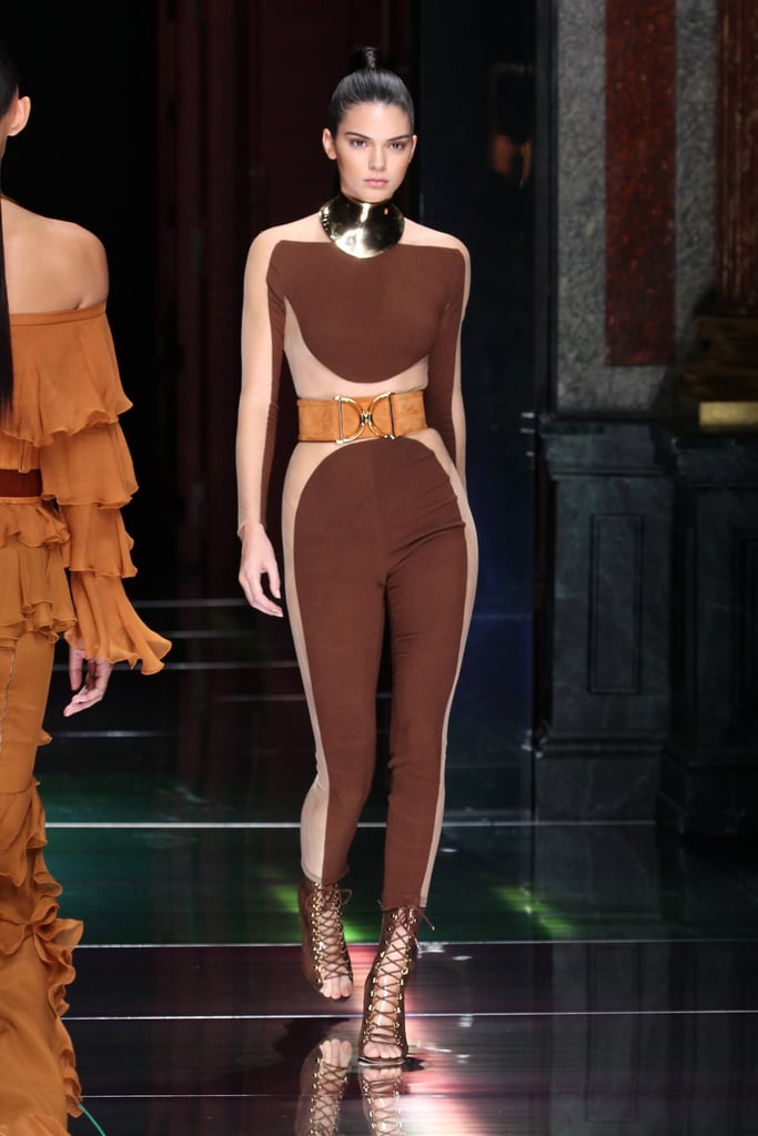 Kendall walked the runway at Balmain not once, but two times!