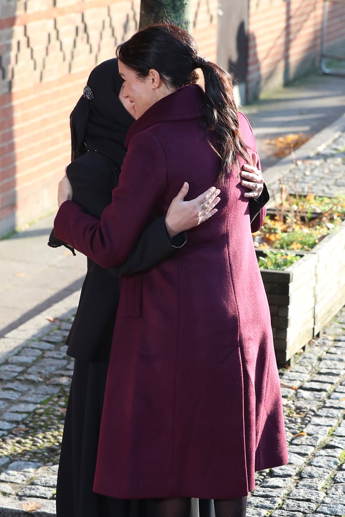 Meghan Markle's Burgundy Dress November 2018