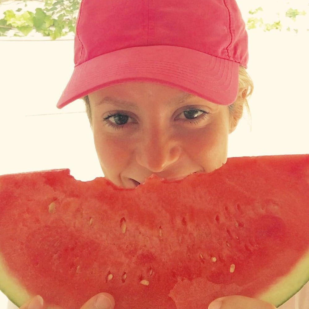 Shakira's Instagram Picture With Summer Watermelon