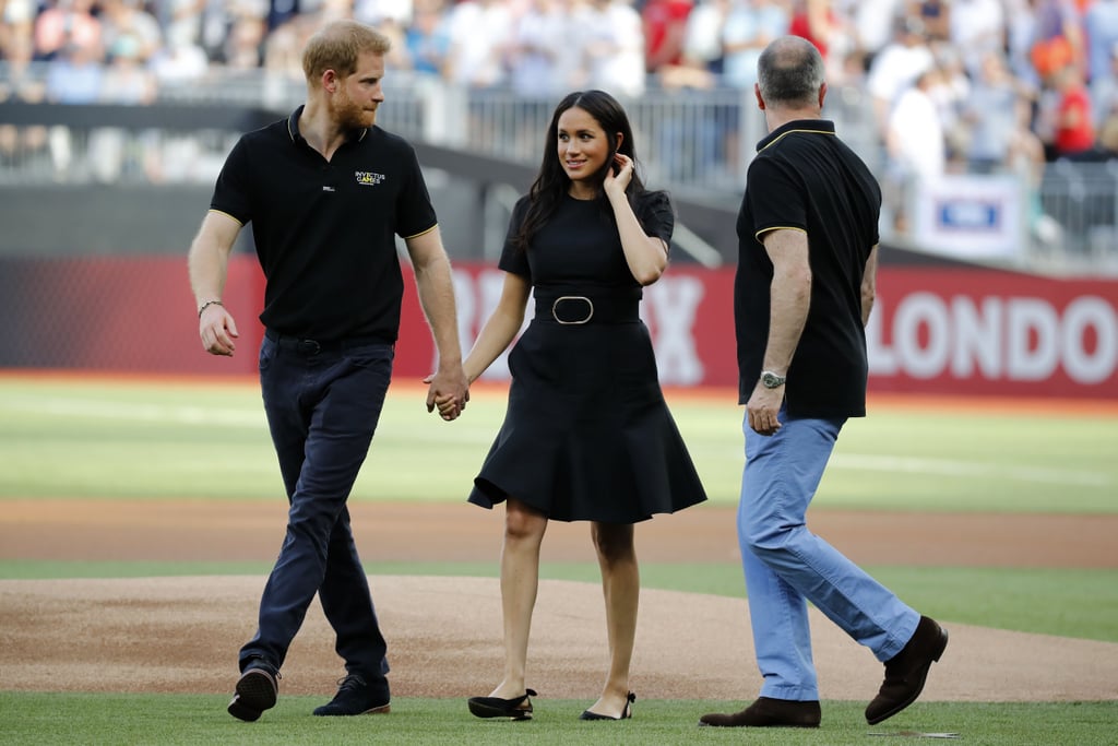 Prince Harry and Meghan Markle at MLB Game Pictures 2019