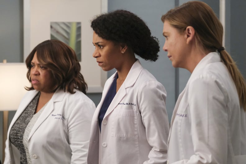 GREYS ANATOMY - Put on a Happy Face  Link tries to convince Amelia to take it easy during the final stage of her pregnancy. Hayes asks Meredith a surprising question, and Owen makes a shocking discovery, on the season finale of Greys Anatomy, THURSDAY, AP