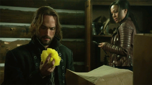 He seriously doesn't know what a loofah is.