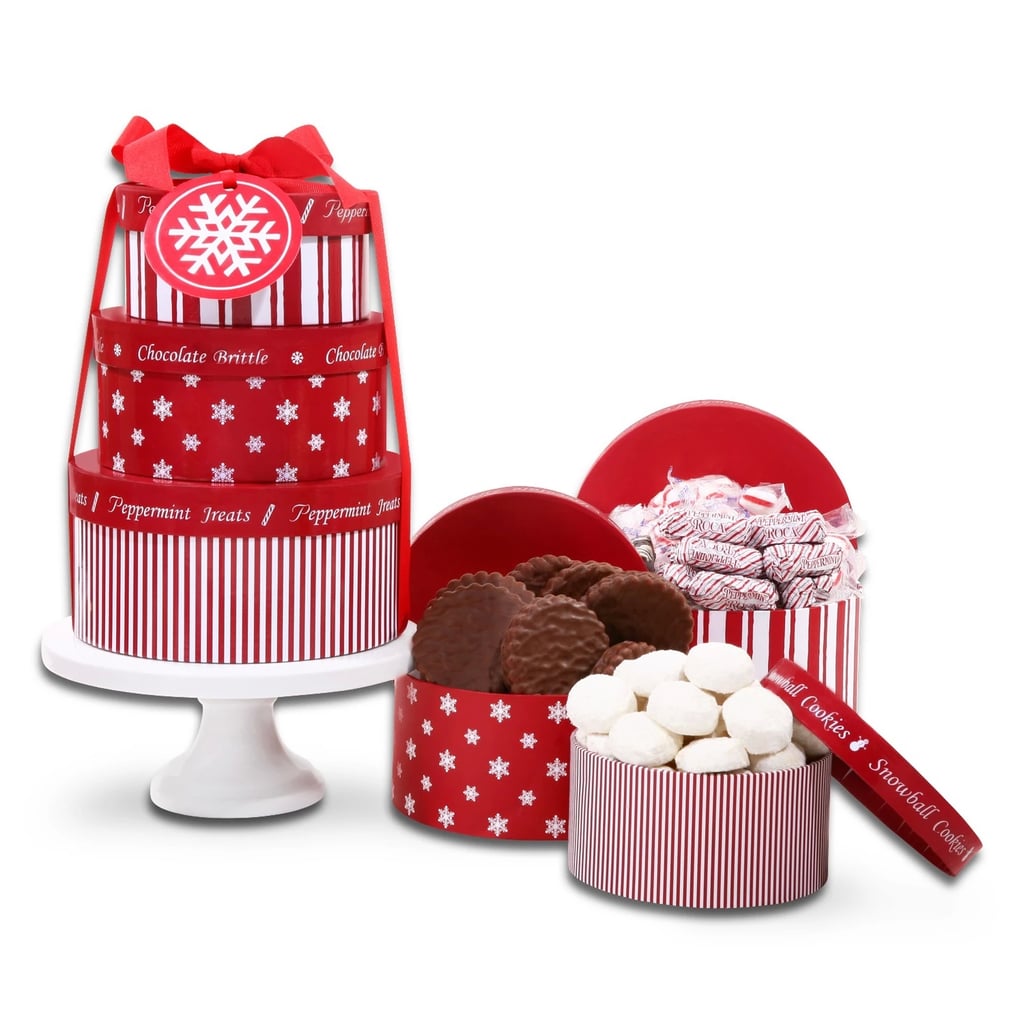 Alder Creek Gifts Tower With Cake Stand Christmas Gift Basket