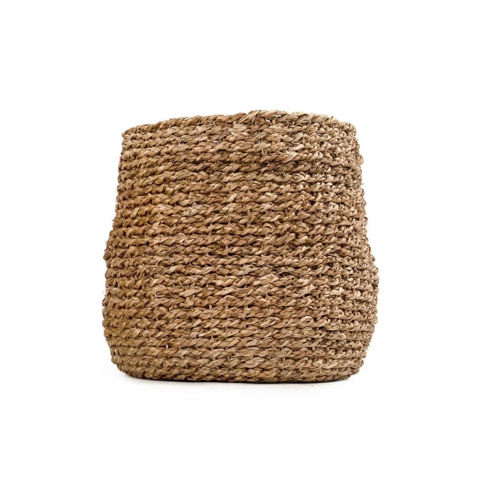 Zentique Concave Hand-Woven Seagrass Medium Basket