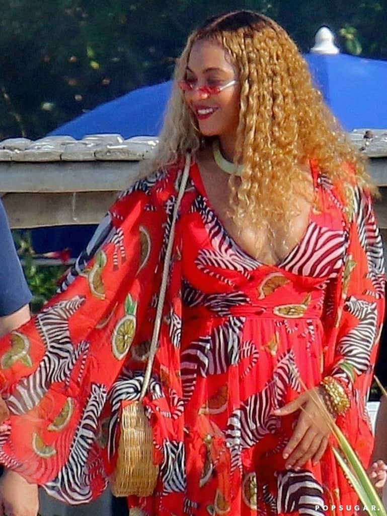 Beyoncé Zebra Dress by Dolce and Gabbana in Cannes 2018