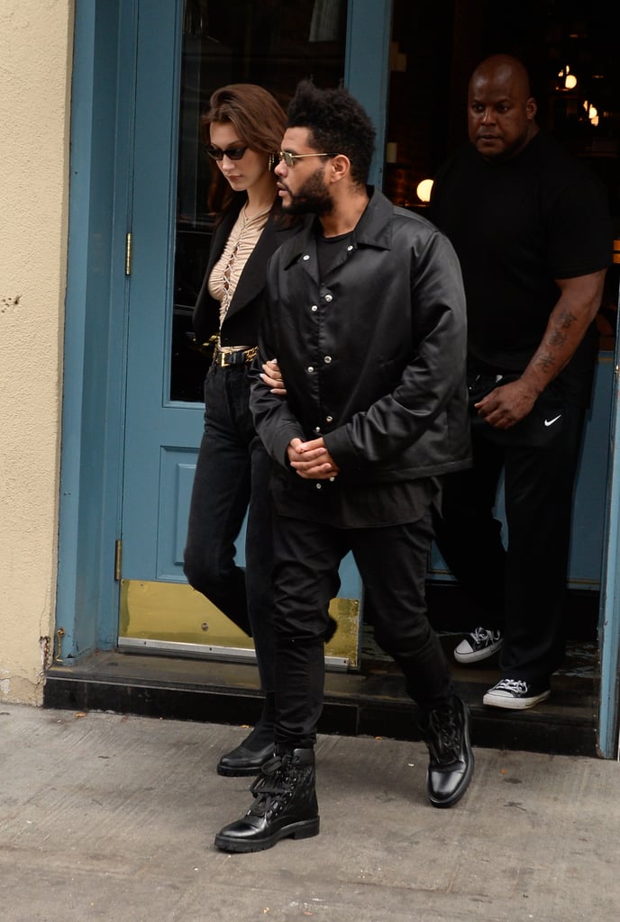 Bella Hadid Lace-Up Top With The Weeknd on Her Birthday Bella Hadid Lace-Up Top With The Weeknd on Her Birthday