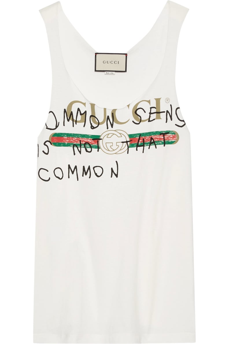 Gucci Printed Cotton-Jersey Tank