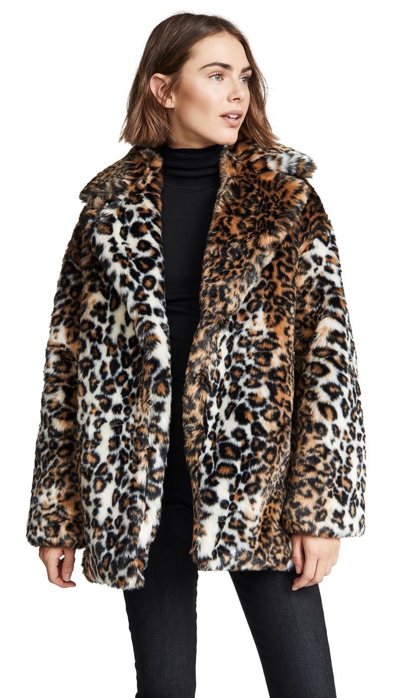 Pam & Gela Leopard Faux Fur Coat