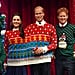 The Royals Wax Figures in Christmas Sweaters December 2016