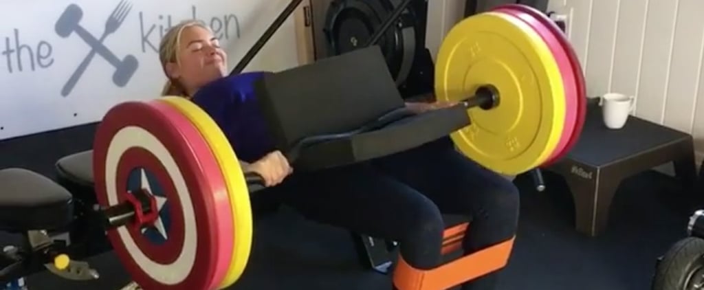 Kate Upton Doing 225-Pound Hip Thrusts