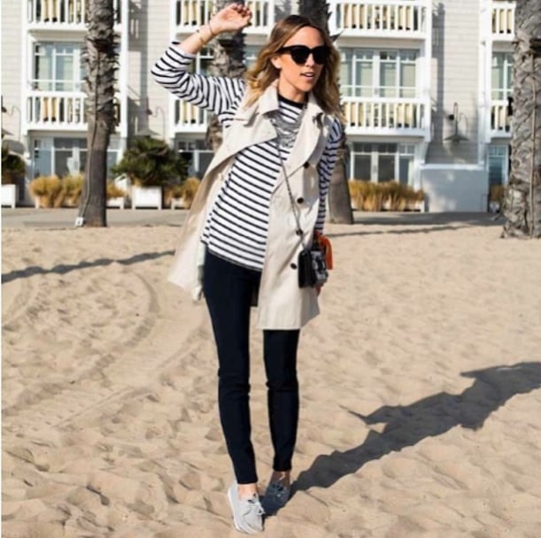 Add preppy appeal with a sleeveless trench and Top-Siders — perfect for the beach and beyond. 
Source: Instagram user damselindior