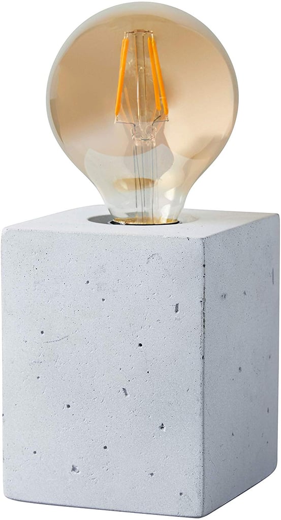 Rivet Modern Industrial Cement Cube Base Table Lamp