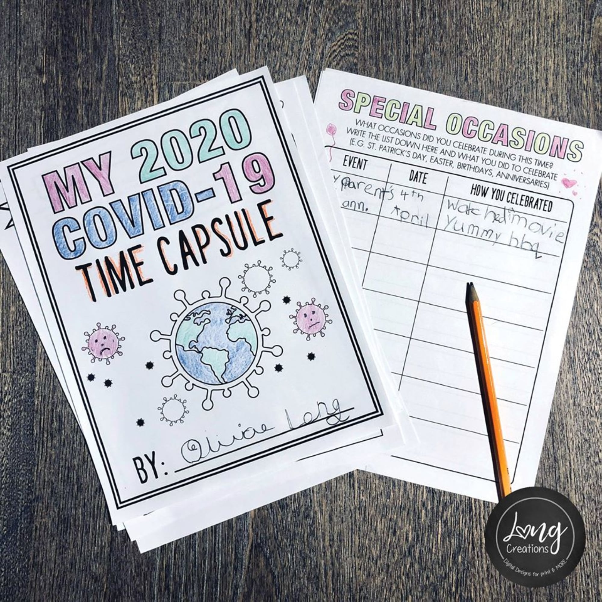 Mom Creates COVID-19 Time Capsule Activity For Kids | POPSUGAR Family
