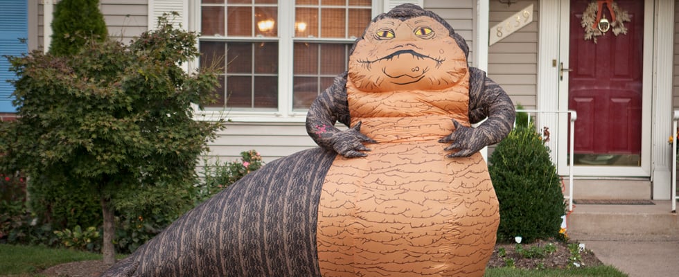Inflatable Jabba the Hutt Lawn Ornament