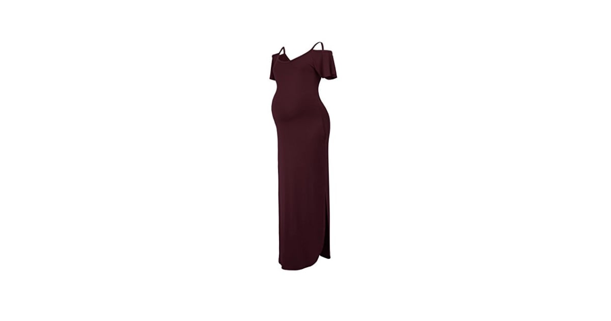 black cherry maternity dress