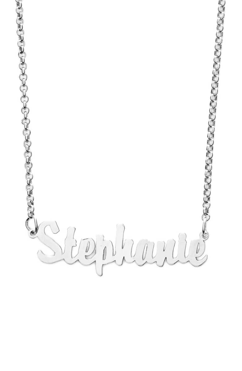 Argento Vivo Personalized Script Name Necklace