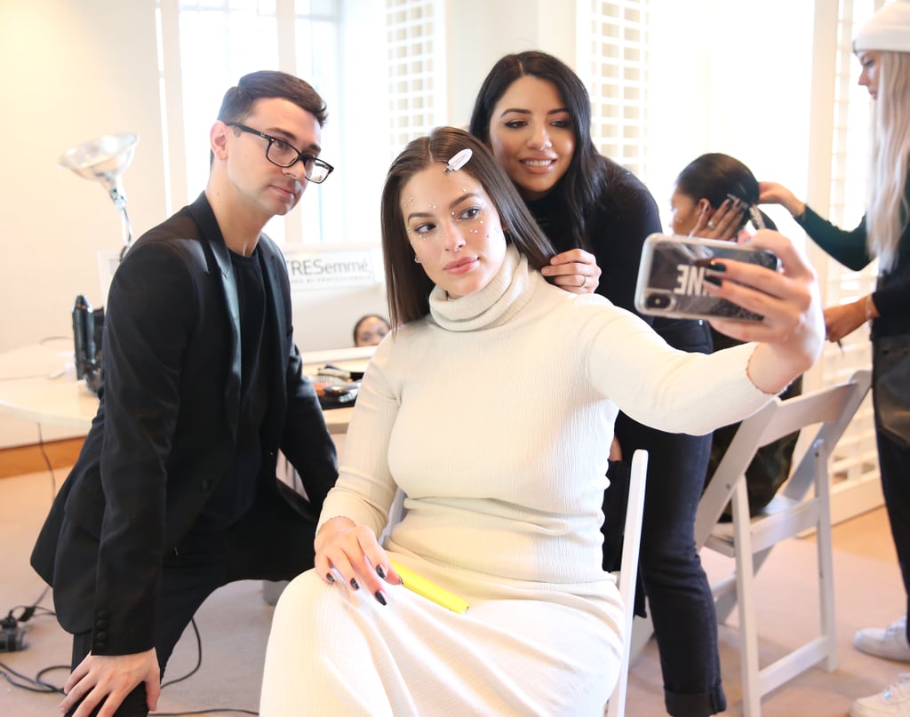 Ashley Graham Backstage at Christian Siriano