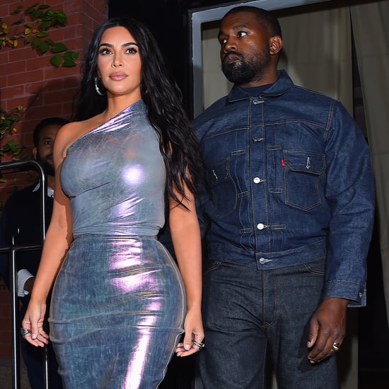 Kim Kardashian's Rick Owens Iridescent Dress With Kanye West