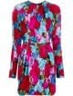 Versace Rose Print Safety Pin Dress