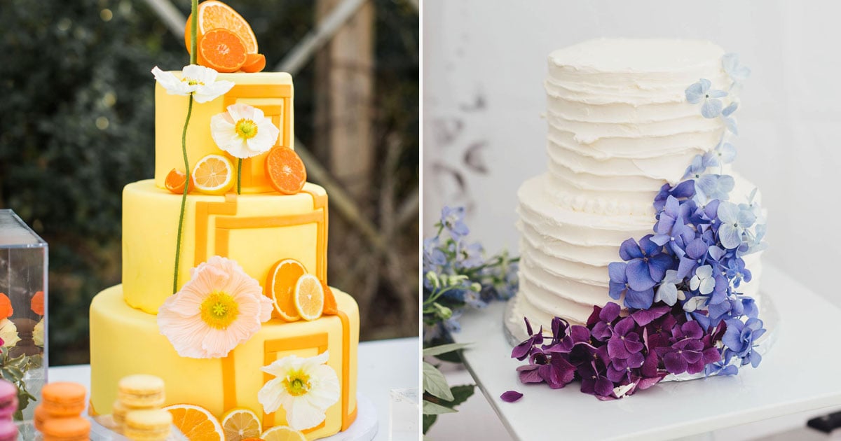 20 Creative Ways to Add Pops of Color to Your Wedding Cake - POPSUGAR
