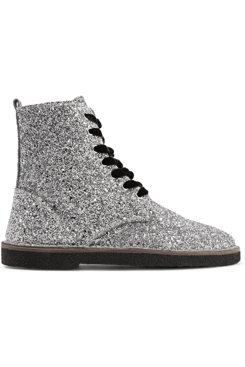 Golden Goose Deluxe Brand Glittered Ankle Boots