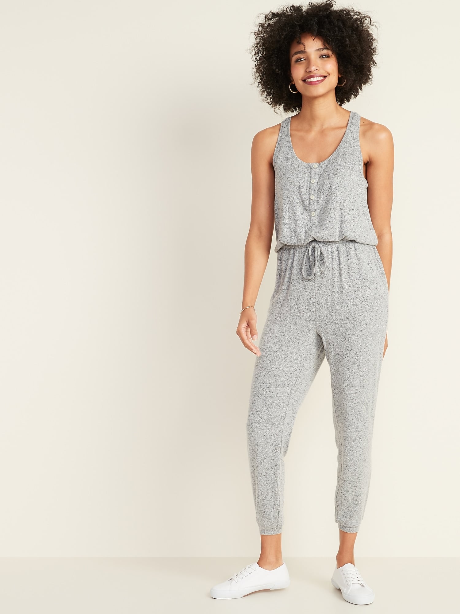 Old Navy Plush Knit Sleeveless Lounge Jumpsuit I M Wearing