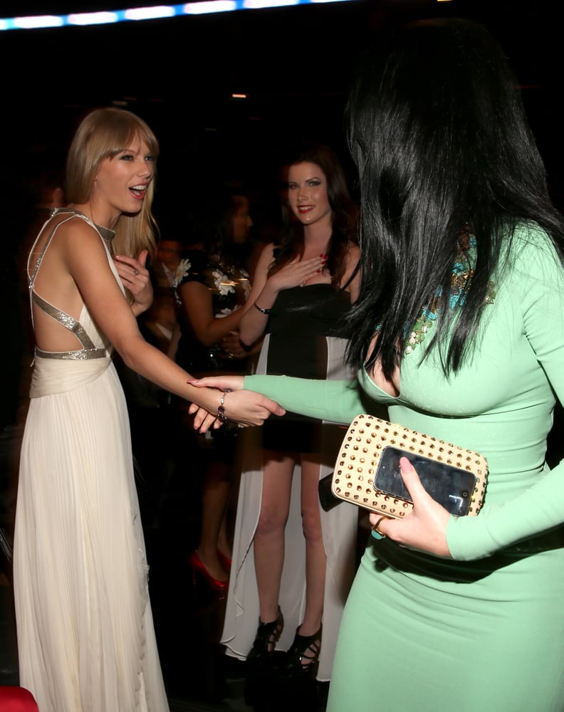 Feb. 10, 2013: Taylor Swift and Katy Perry Take a Strange Photo at the Grammys