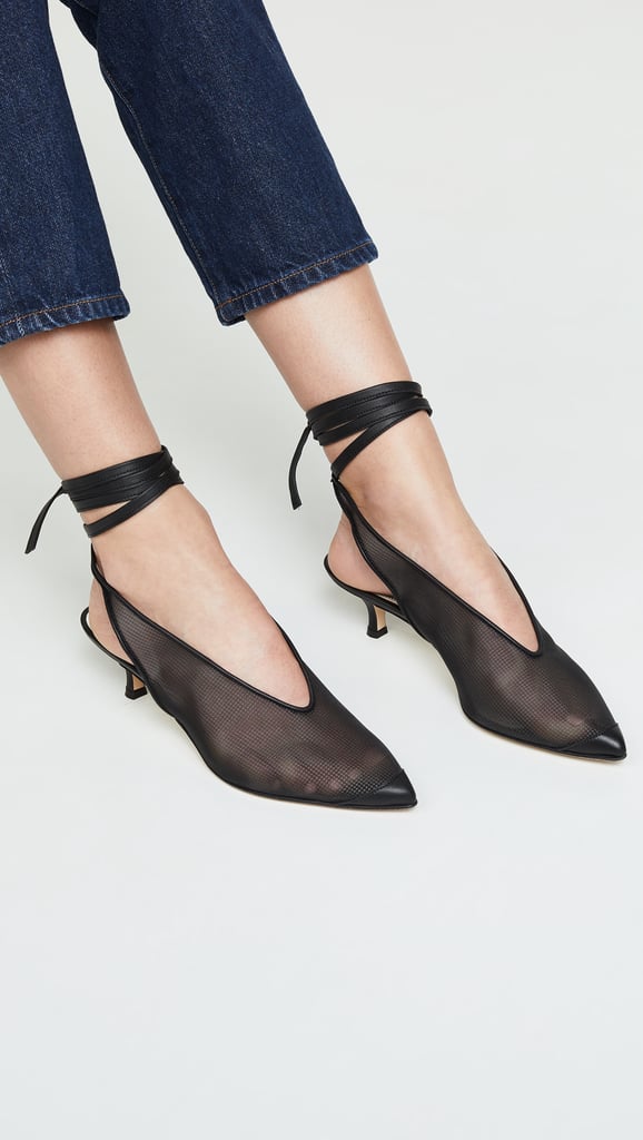 Tibi Otis Tie Slingback Pumps