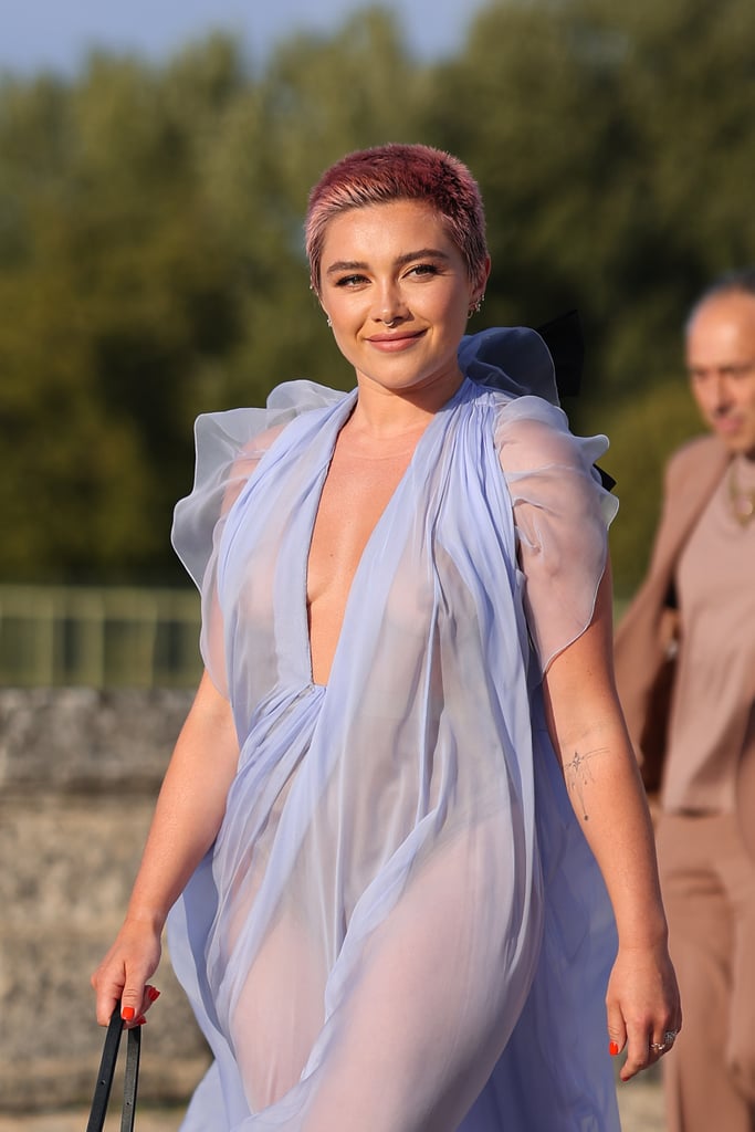 Florence Pugh's Pink Buzz Cut