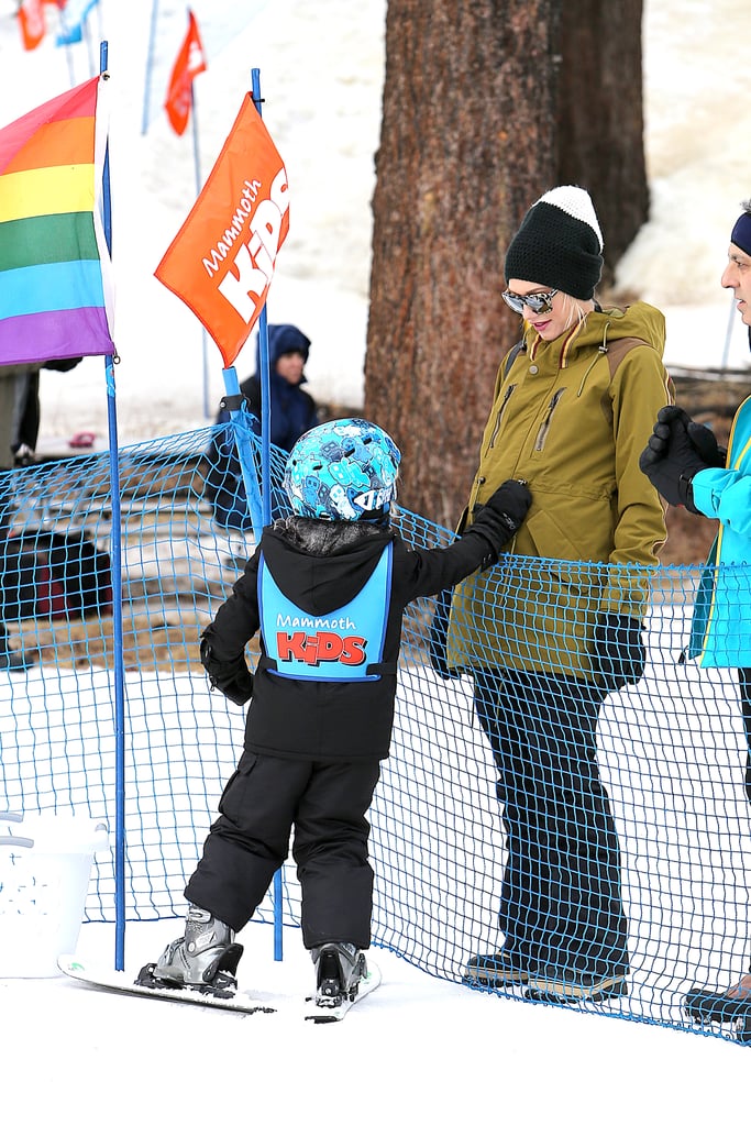 Gwen Stefani and Zuma Rossdale at Skiing Practice | Pictures