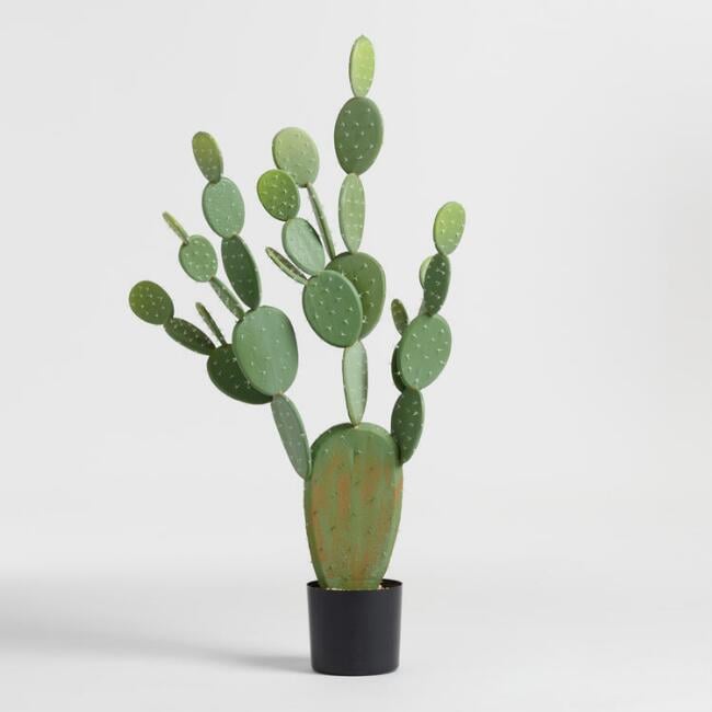 Faux Prickly Pear Cactus Plant