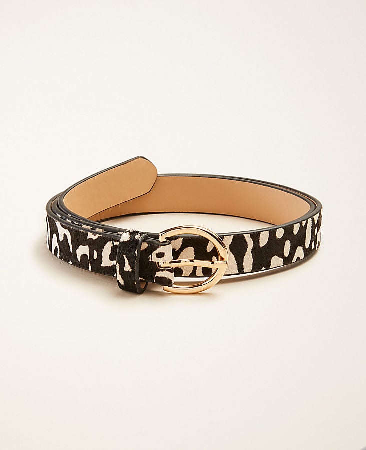 Ann Taylor Spotted Haircalf Belt