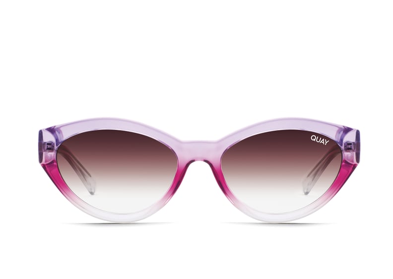 Quay x Lizzo Totally Buggin Sunglasses in Purple Pink/ Brown