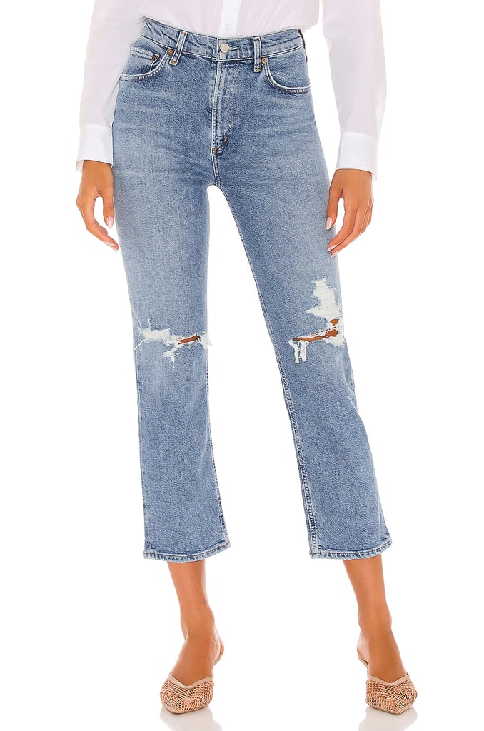 Cute Ripped Jeans: AGOLDE Wilder Mid Rise Straight