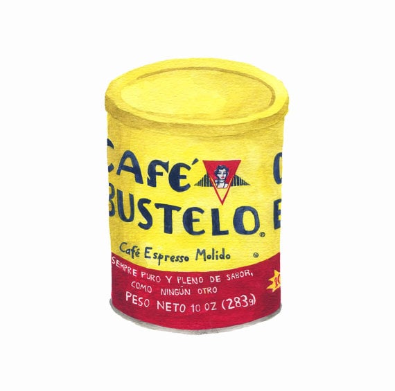 Café Bustelo Coffee Can Fine Art Print ($25)