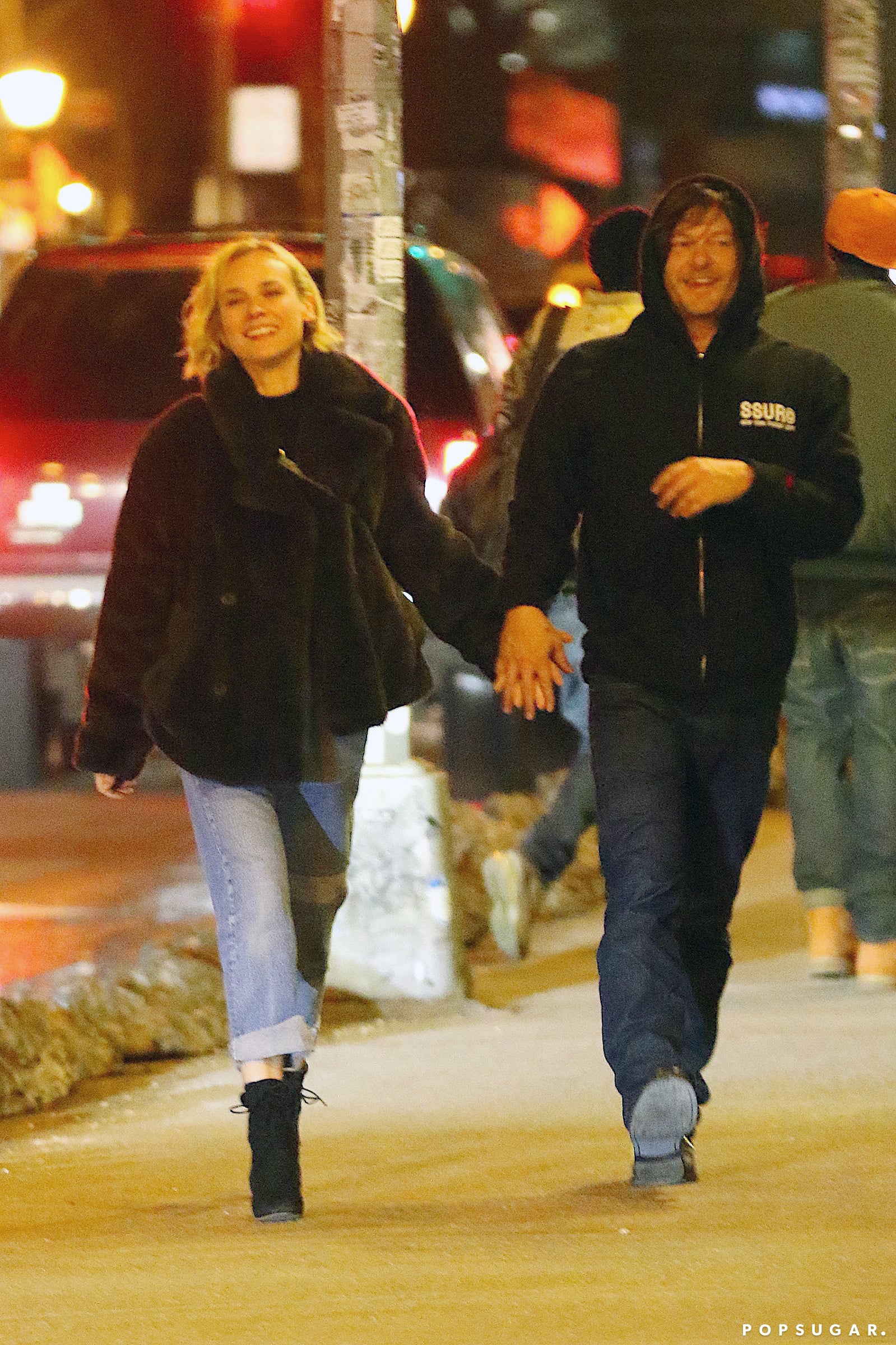 Norman Reedus and Diane Kruger Kissing in NYC March 2017