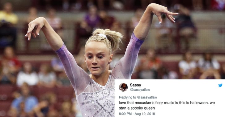 Riley McCusker This Is Halloween Gymnastics Floor Routine | POPSUGAR Fitness