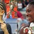 奥林匹亚Ohanian串珠的辫子在美国网球公开赛甜美小威廉姆斯致敬