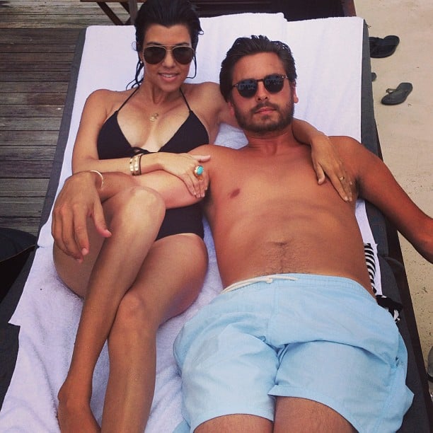 When Kourtney and Scott Tanned on the Same Chair
