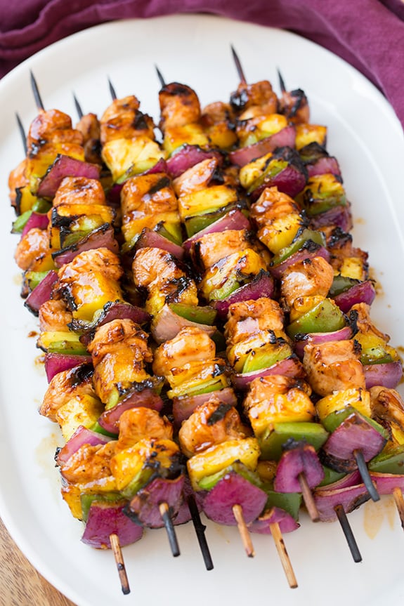 Hawaiian Chicken Kebabs