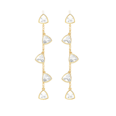 Tiary Drops of Jupiter Earrings