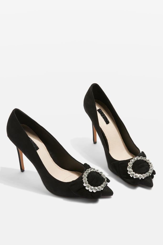 Glamorous Bow Heels Embellished Shoes 2018 POPSUGAR Fashion Photo 2
