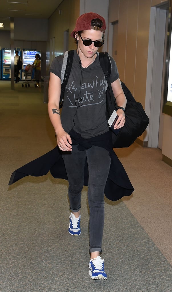 Kristen Stewart in an "It's Awful, I Hate It" T-Shirt