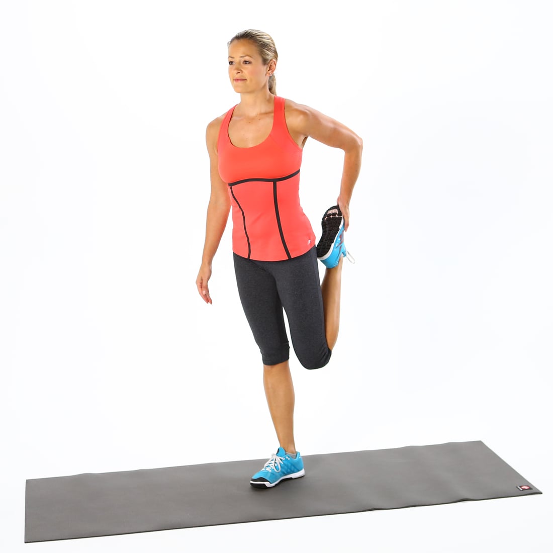 Easy store quad stretches